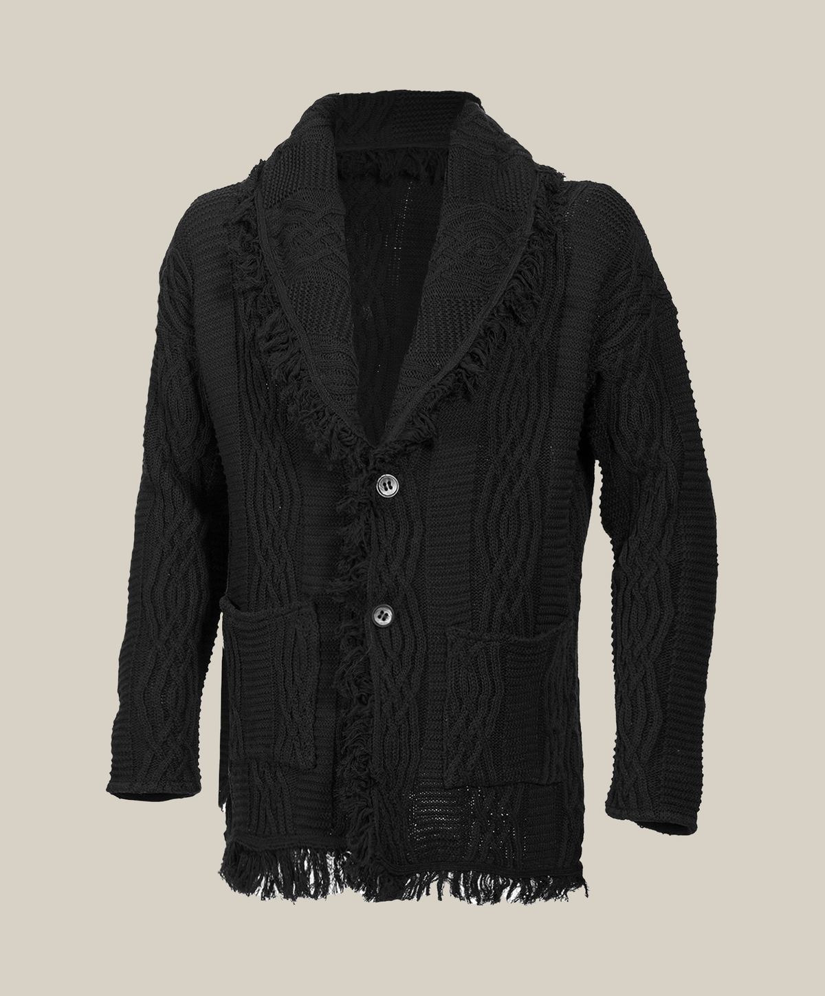 Equinox Black V-Neck Heritage Cardigan - Espiritu