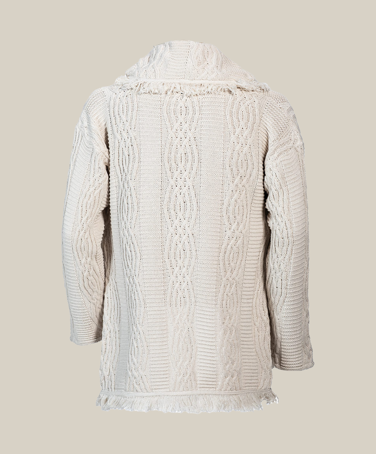 Solstice Ash White V-Neck Heritage Cardigan - Espiritu